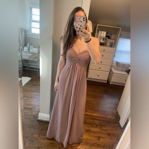 Strapless Bill Levkoff long gown with sweetheart neckline - size 2